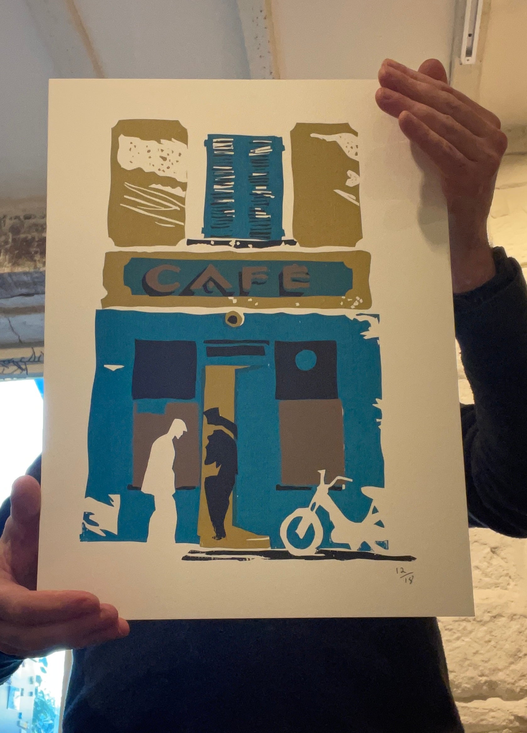 French Cafe Screen Print